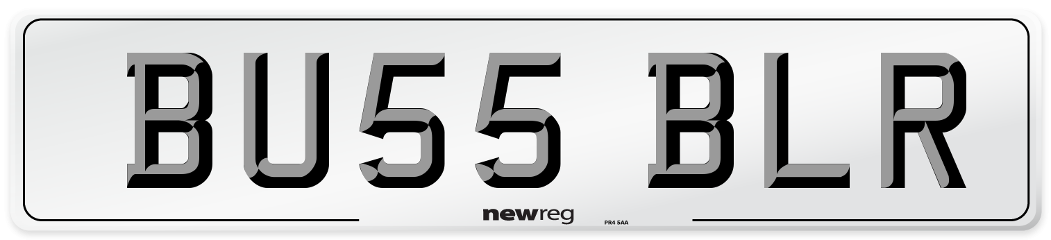 BU55 BLR Number Plate from New Reg